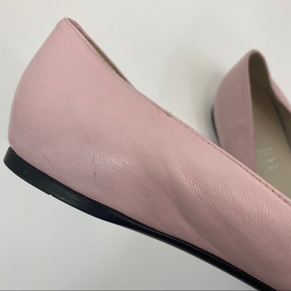 Gucci Baby Pink Chain Logo Ballet Flats 38.5 - Picture 10 of 10